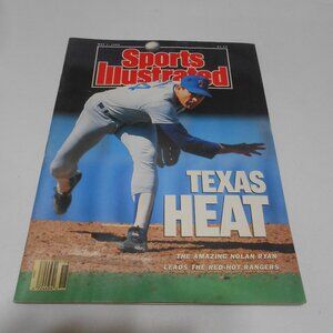 VTG SPORTS ILLUSTRATED TEXAS HEAT AMAZING NOLAN RYAN LEADS RED HOT RANGERS ⚾